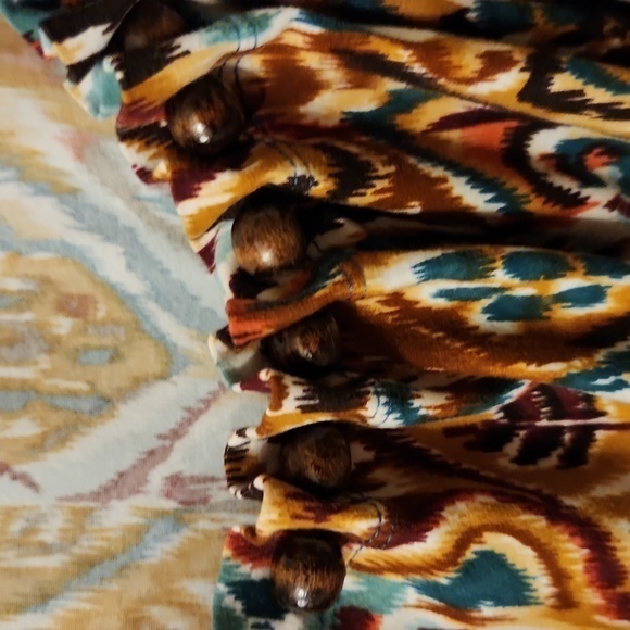 Rafaella Womens Short-sleeve Top‎ with Beaded Round Neckline Accent Blouse - Picture 2 of 5